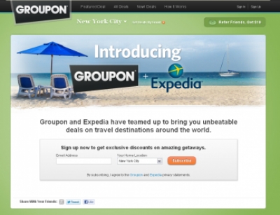 Groupon rompe con Expedia y lanza su aplicaci&oacute;n m&oacute;vil Getaway Tonight