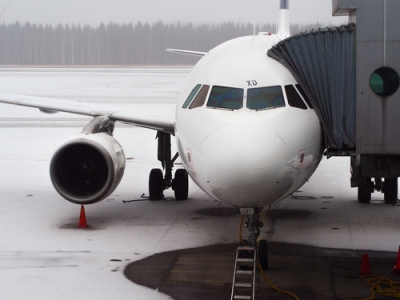  jet at the airport