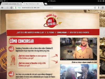 Havana club presenta su concurso A&ntilde;o Sab&aacute;tico