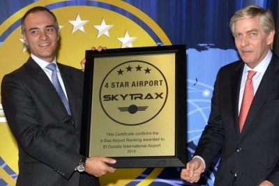 El Dorado es calificado con Cuatro Estrellas y premiado como el Aeropuerto con el Mejor Staff en Sur Am&eacute;rica
