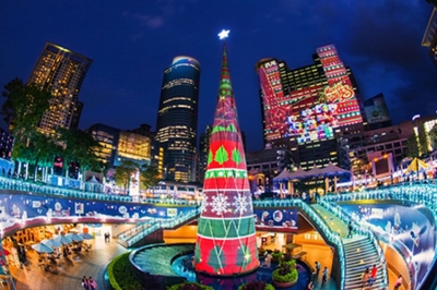 Hexogon Solution ilumina Nuevo Taip&eacute;i con un espectacular mapping de proyecci&oacute;n creado con Christie Boxer 4K30