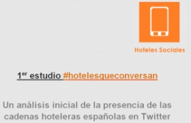 An&aacute;lisis inicial de la presencia de las cadenas hoteleras espa&ntilde;olas en Twitter