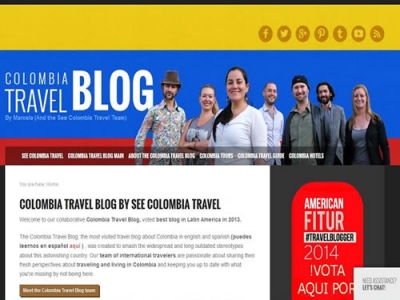 Blog de turismo colombiano es el &ldquo;mejor blog de viajes de Am&eacute;rica&rdquo;