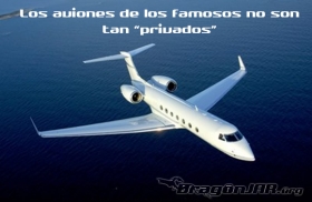 Los aviones de los famosos no son tan privados
