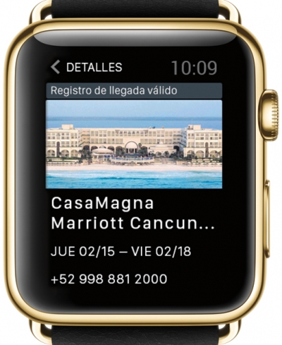 Marriott le apuesta a una experiencia de viaje desde Apple Watch