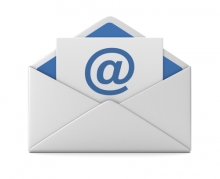 E mail and envelope