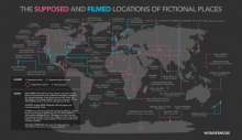 El mapa que localiza d&oacute;nde se encuentran los lugares de ficci&oacute;n de pel&iacute;culas y series