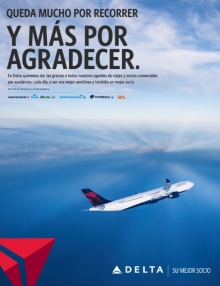 Delta celebra a sus socios corporativos y de agencia en Am&eacute;rica Latina con una gran campa&ntilde;a de "Gracias"