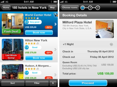 Booking Tonight, app para ofertas de &uacute;ltimo minuto y confirmaci&oacute;n inmediata