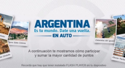 Nuevo juego online "Argentina es tu mundo... date una vuelta en auto"