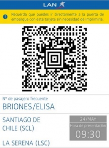 La aerol&iacute;nea LAN presenta su tarjeta de embarque electr&oacute;nica para &lsquo;smartphones&rsquo;
