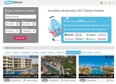 DirectRooms anuncia el lanzamiento de su sitio en espa&ntilde;ol