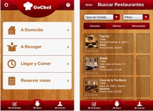 GoChef, reservas en restaurante desde el m&oacute;vil