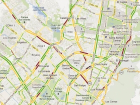 Use Google Maps para conocer los trancones en Bogot&aacute;