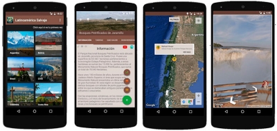 Aplicaci&oacute;n de parques nacionales y &aacute;reas protegidas de Latinoam&eacute;rica